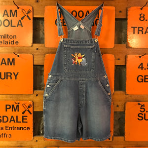 Disney 90’s Vintage Denim  Winnie The Pooh & Friends Short Overalls