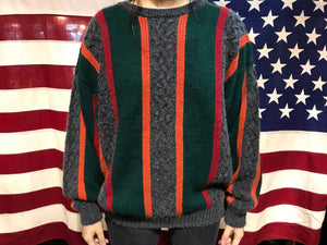 Jed Wear Vintage 90’s Crew Stripe & Cable Knit