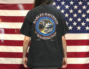 Harley Davidson Vintage Mens T-Shirt Print Year 1999 Rolling Thunder®️ XII Washington, D.C. Ride For Freedom Made in USA