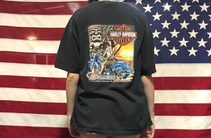 Harley Davidson Vintage Mens T-Shirt Pacific H-D Hawaii USA