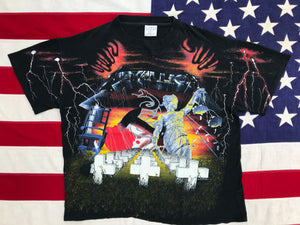 Metallica RARE 1991 “ First Five Albums “ Original Vintage Rock T-Shirt by Brockum Made in USA