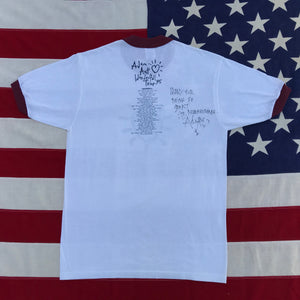 Adam Ant RARE Autographed “ Wonderful Tour 95 “ Original Vintage Rock T-Shirt by Soffe Shirts Made in USA