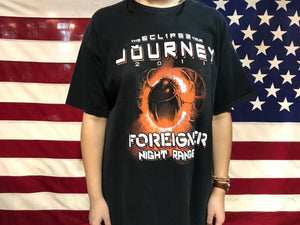 Journey The Eclipse Tour 2011 USA Original Vintage Rock T-Shirt by Delta