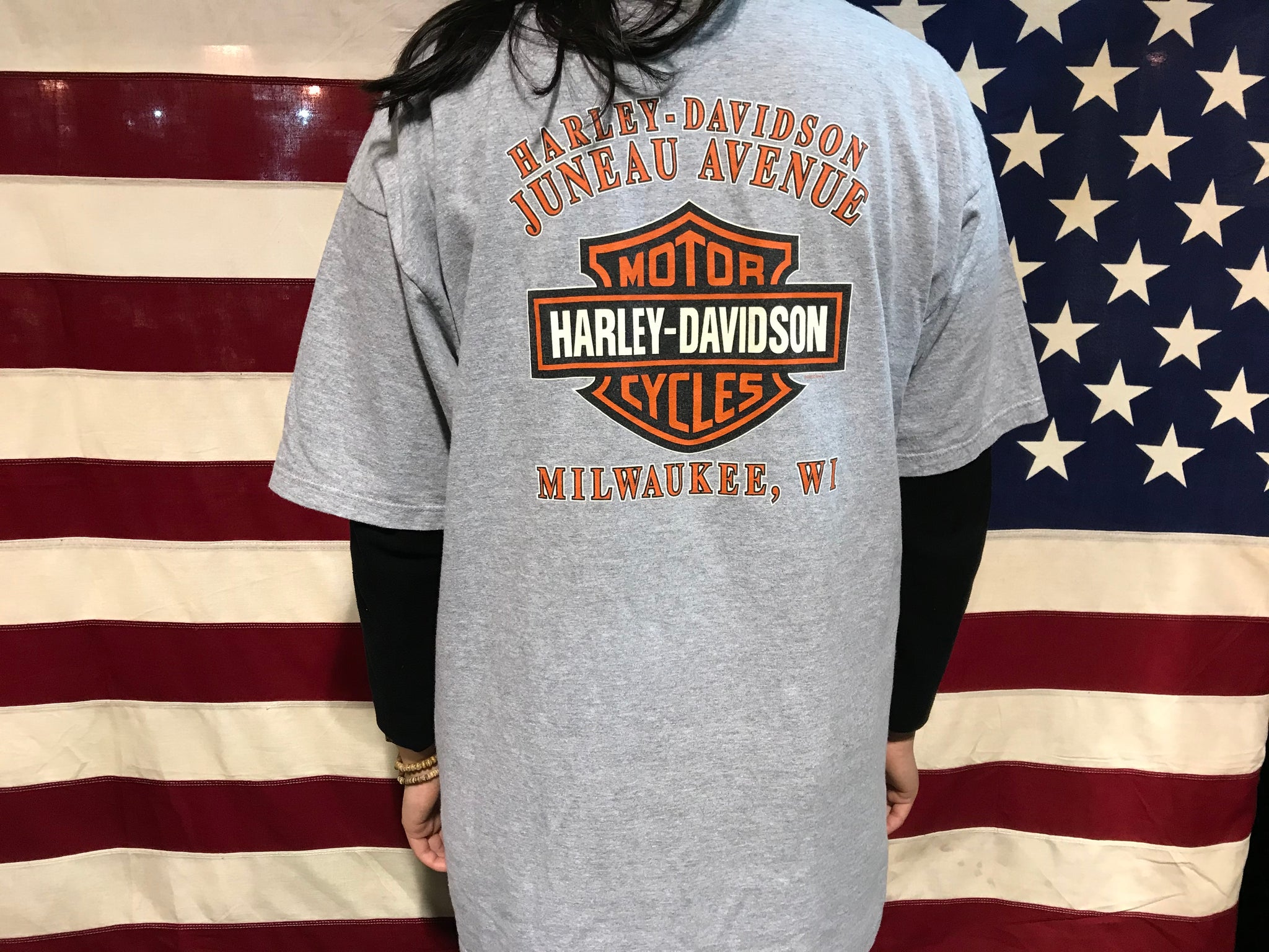 Harley Davidson Vintage Mens T-Shirt Print Year 2006 Milwaukee Made in USA