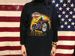 Harley Davidson Vintage Mens T-Shirt Print Year 2006 Indiana Made In USA