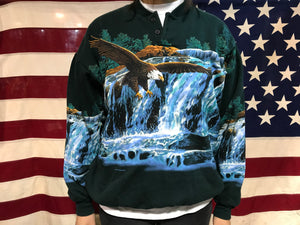 Eagle Animal Print 90’s Vintage Sweat by Art Unlimited for National Wildlife Federation USA