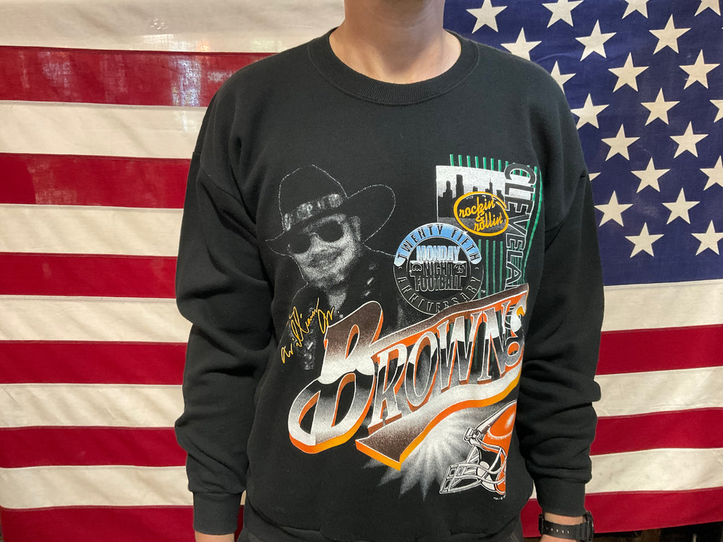 Cleveland Browns ™️/©️1994 NFLP Vintage Mens Crew Sporting Sweat by League Leader Made in USA