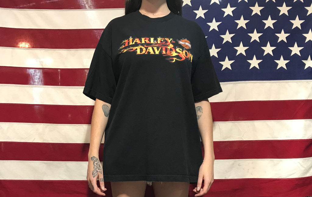 Harley Davidson Vintage Mens T-Shirt Print Year 2014 Orlando Florida, USA