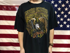 Lynyrd Skynyrd & Peter Frampton Tour 2016 Original Vintage Rock T-Shirt by Delta Pro Weight®️USA