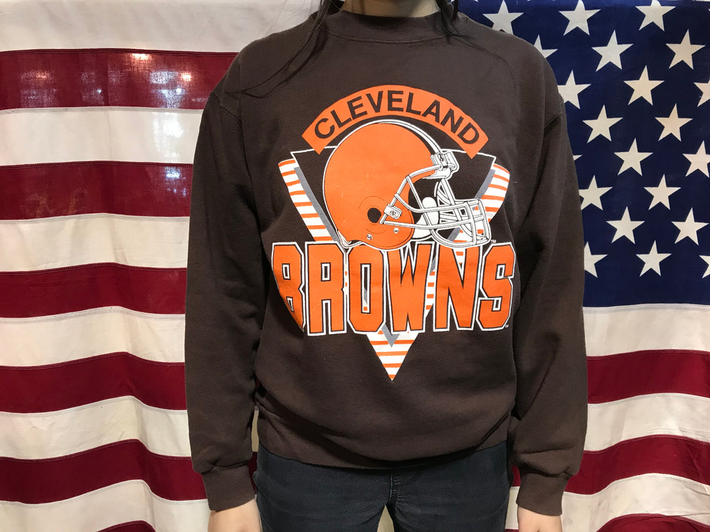 Cleveland Browns 90’s Vintage Crew Sporting Sweat by Trench USA Made in USA