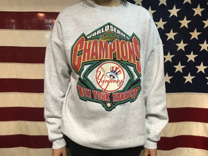 New York Yankees MLB World Series 90’s Champions Vintage Crew Sporting Sweat Made in USA
