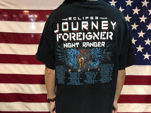 Journey The Eclipse Tour 2011 USA Original Vintage Rock T-Shirt by Delta