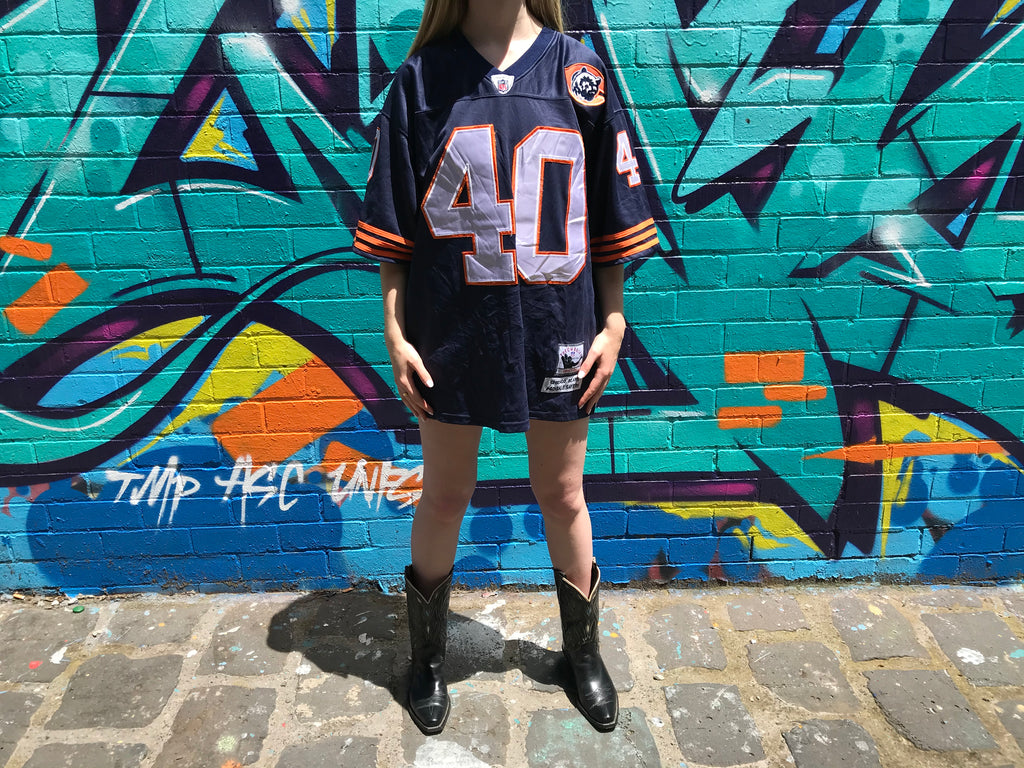 NFL Chicago Bears Vintage 90’s  Mens Jersey “ Gale Sayers 40 “ By Mitchell & Ness Philadelphia Throwbacks Authentics