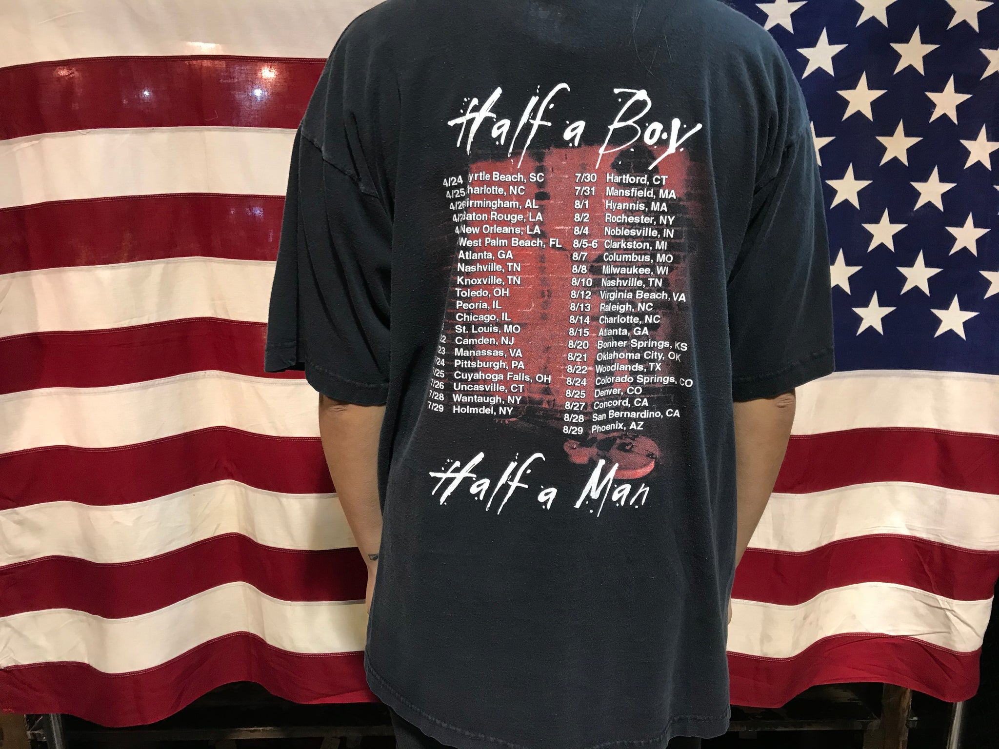 George Thorogood & The Destroyers Half a Boy Half a Man 90’s Tour Original Vintage Rock T-Shirt
