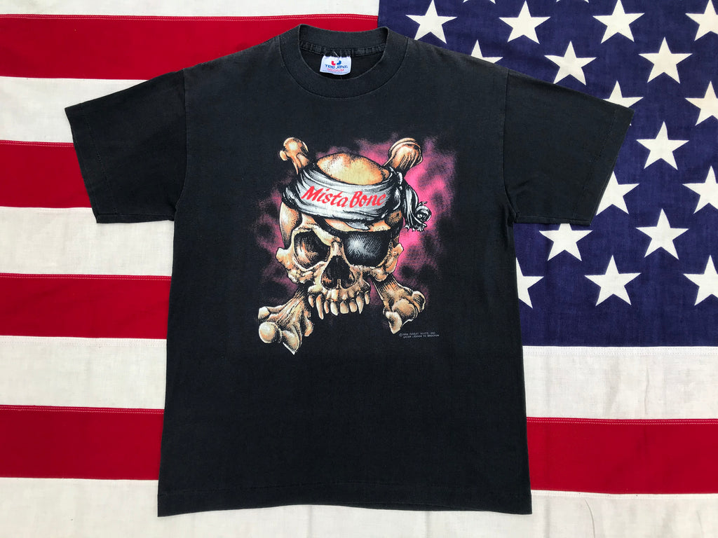 Great White “ HIGHWAY HUNTER TOUR ‘89 “ - “ MISTA BONE “Original Vintage Rock T-Shirt by Tee Jays Made in USA