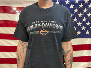 Harley Davidson Vintage Mens T-Shirt Print Year ©️2005 H-D State College, PA Made In USA