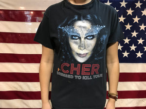 Cher Dressed To Kill USA Tour 2014 Original Vintage Rock T-Shirt by Delta